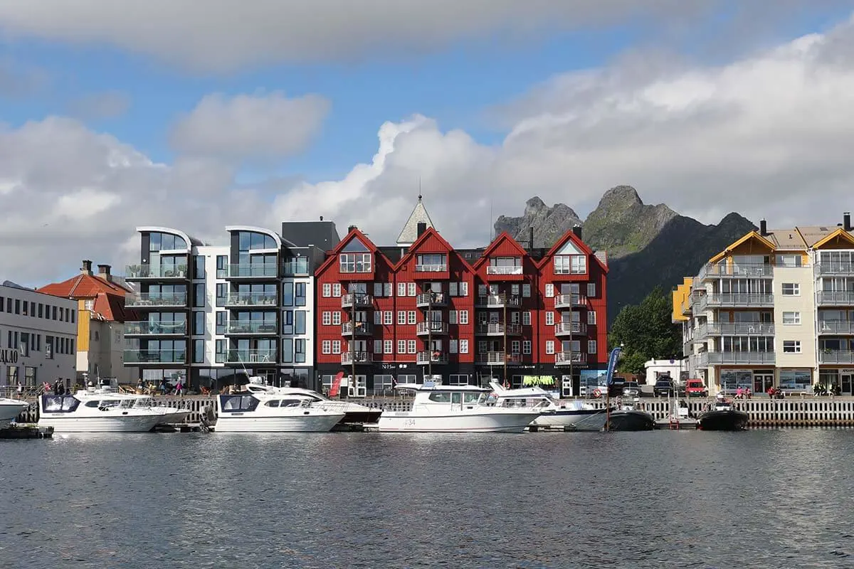 Svolvaer town in the North of Norway
