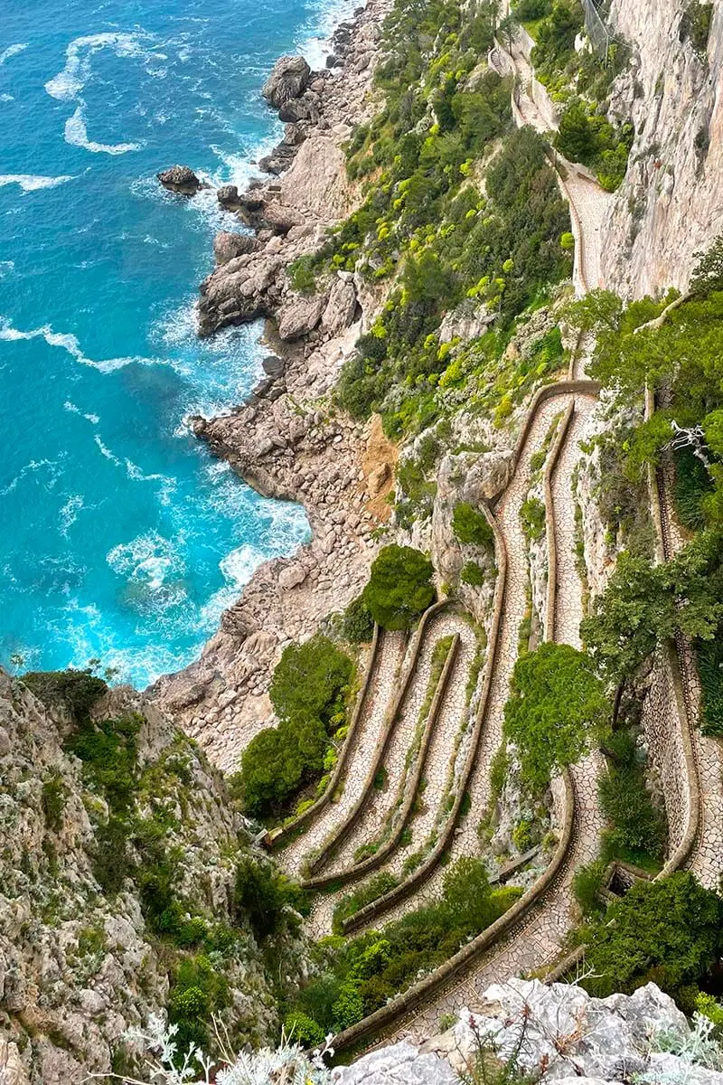 Via Krupp on Capri island in Italy