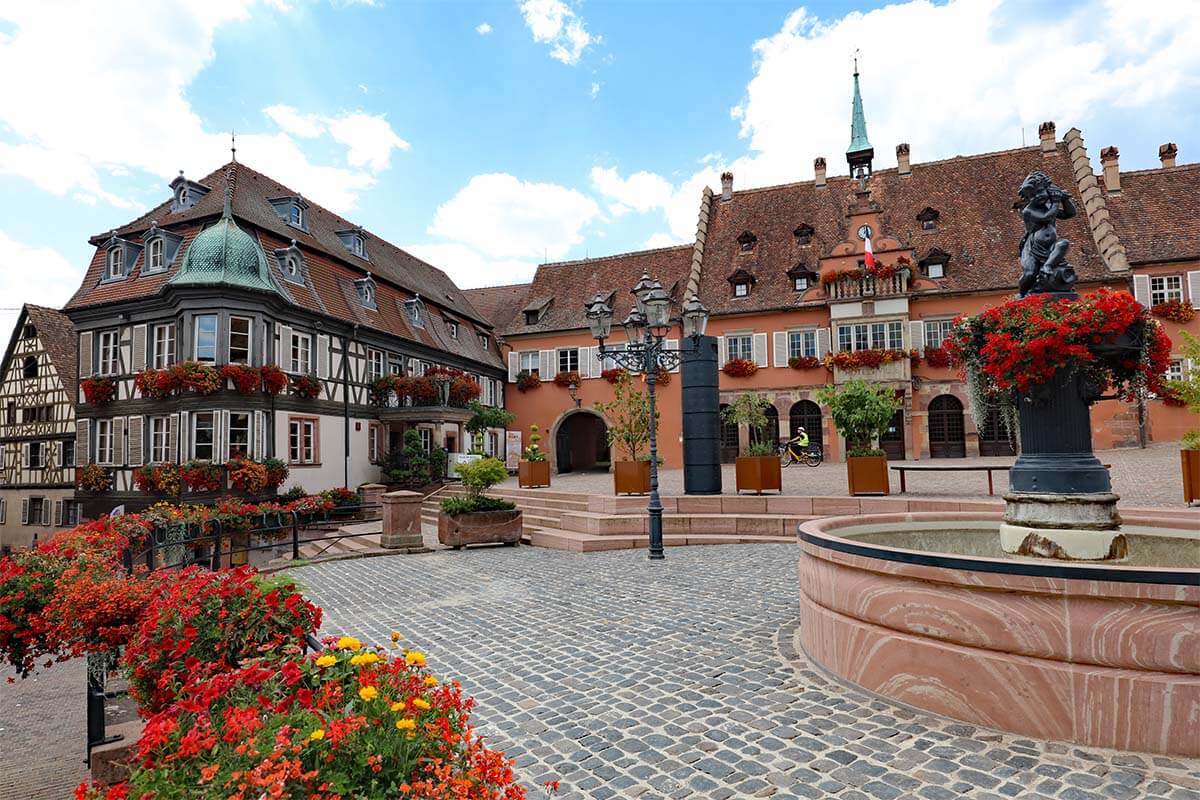 Barr town on Alsace Wine Route in France
