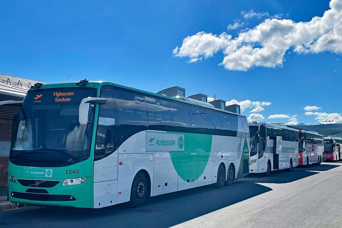 Buses from Narvik airport offer good connections to Lofoten islands