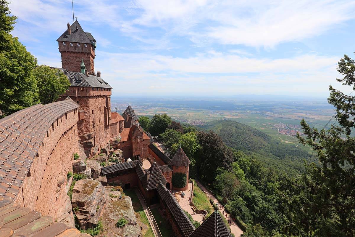 Château du Haut-Kœnigsbourg is one of the best places to see near the Alsace wine route