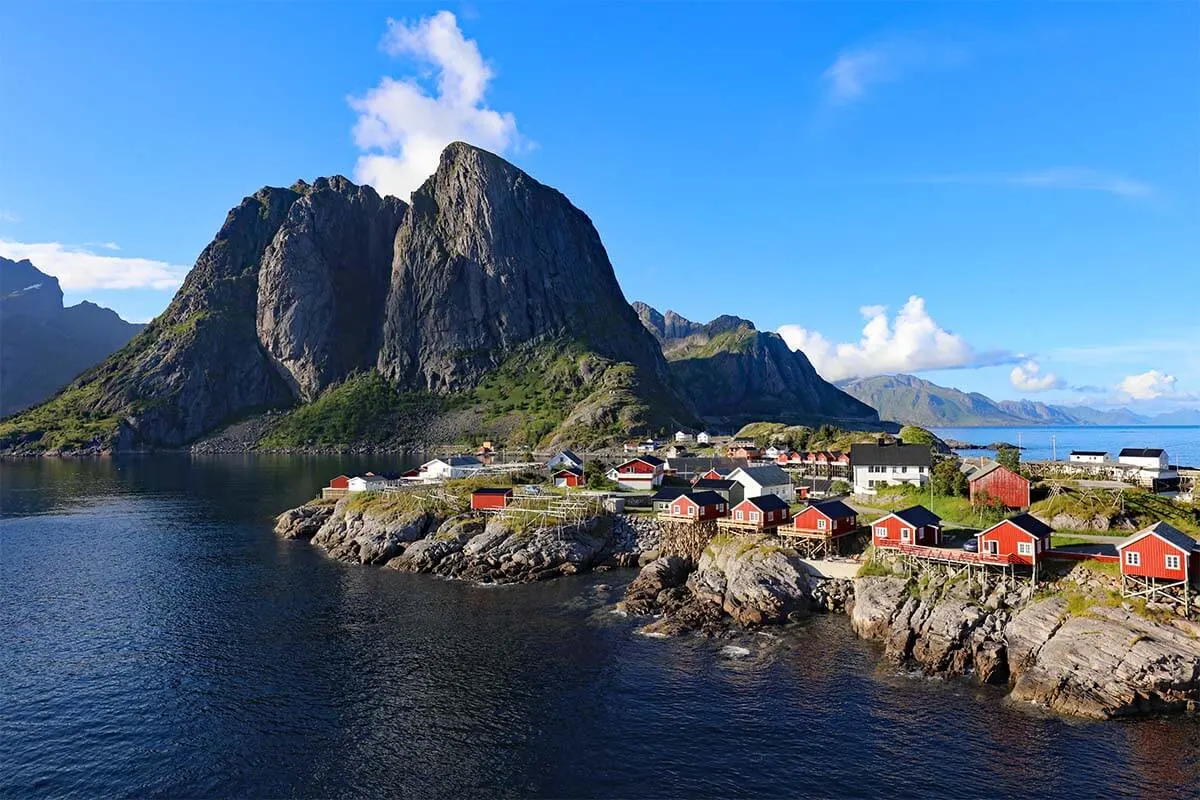 Hamnoy in Lofoten in summer