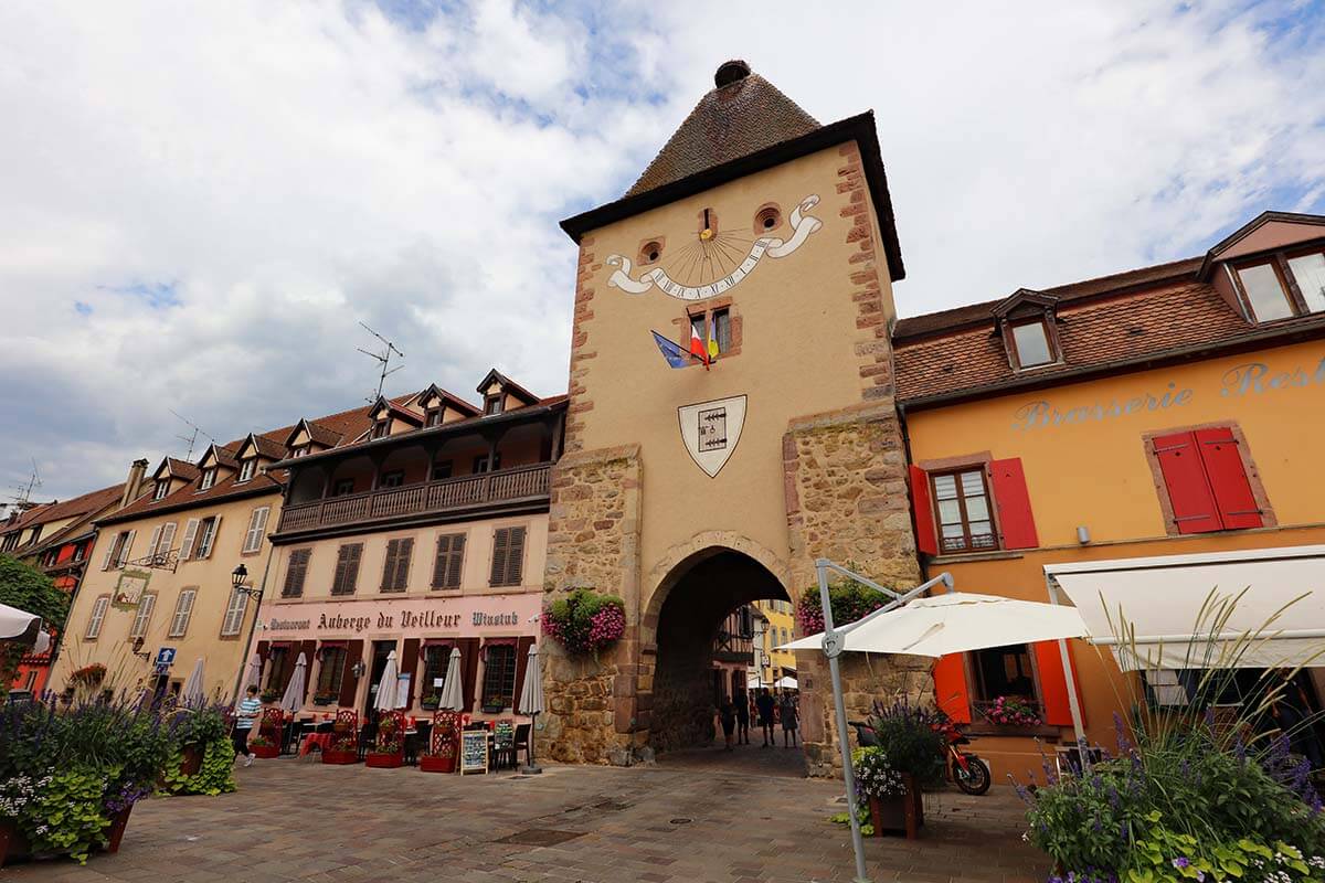 Porte de France in Turckheim town in Alsace France