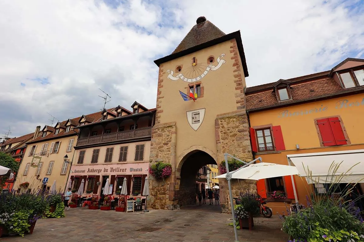 Porte de France in Turckheim town in Alsace France