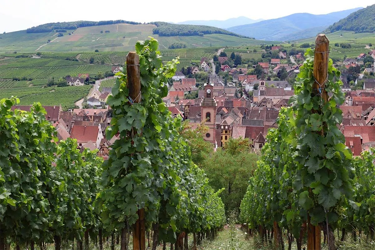 Riquewihr - one of the prettiest towns on Alsace wine route