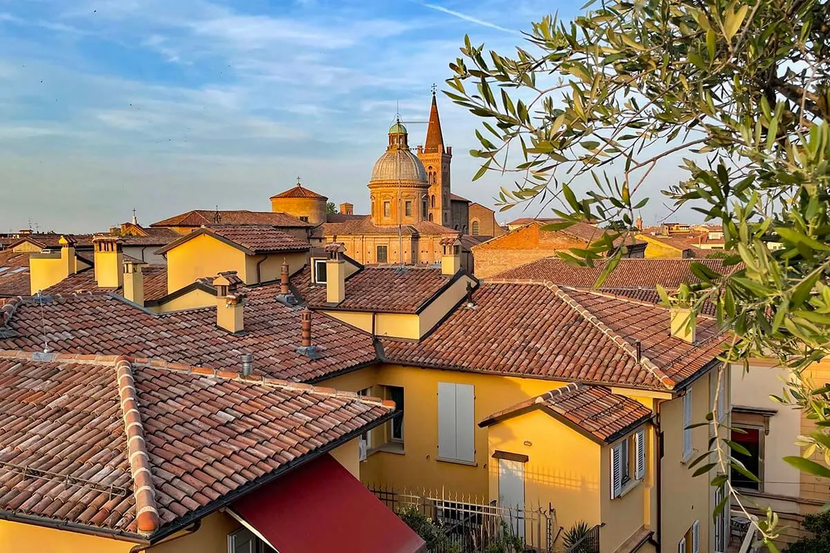 Bologna rooftops and cityscape