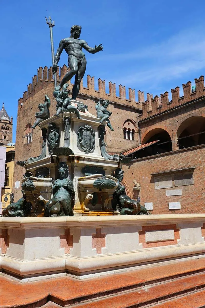 Fountain of Neptune in Bologna