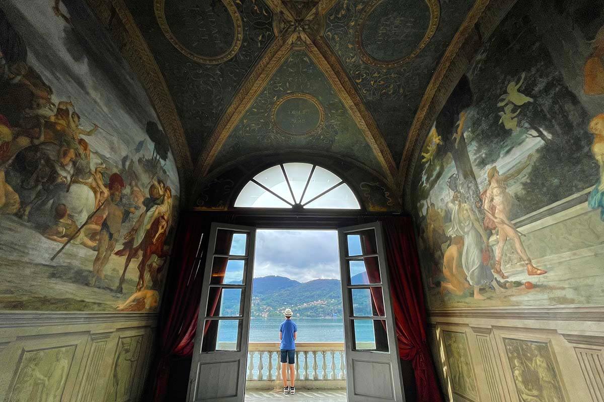 Frescos inside Villa Carlotta, Lake Como, Italy