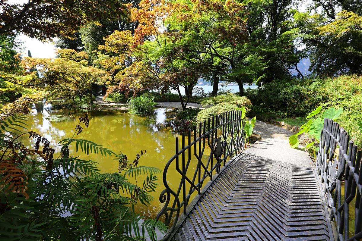 Japanese garden at Villa Melzi in Bellagio, Lake Como