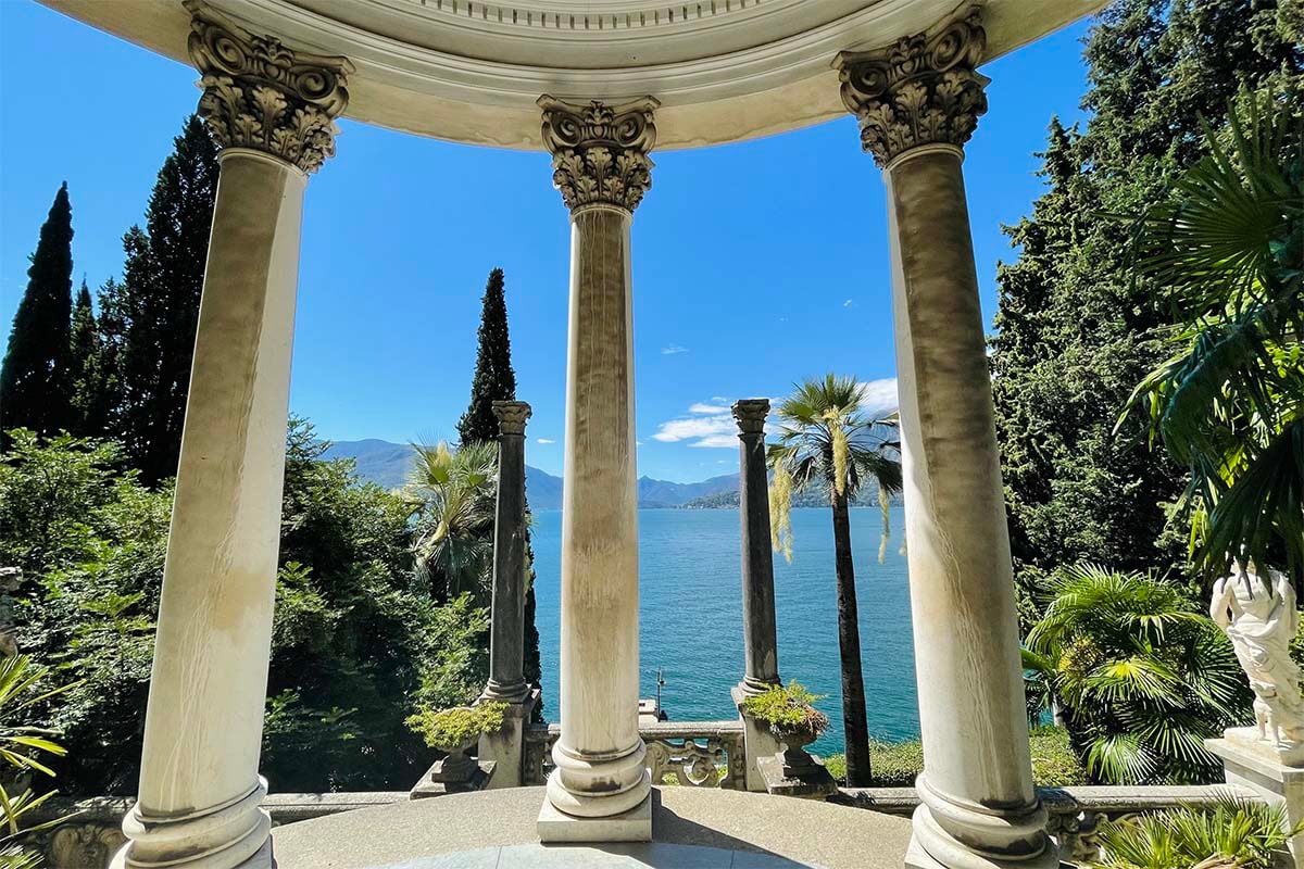 Lake Como view from Villa Monastero in Varenna
