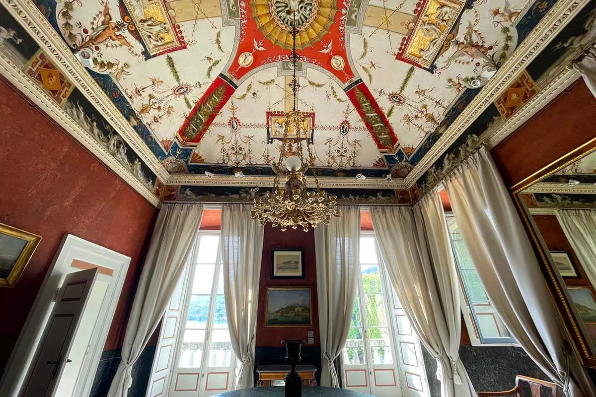 Luxury interior of Villa Carlotta, Lake Como, Italy