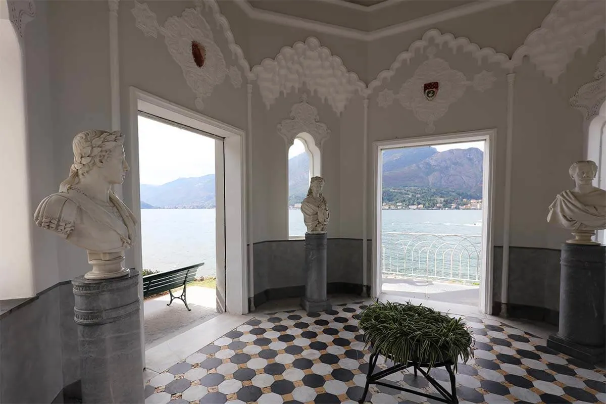 Moorish Pavilion in the gardens of Villa Melzi in Bellagio, Lake Como