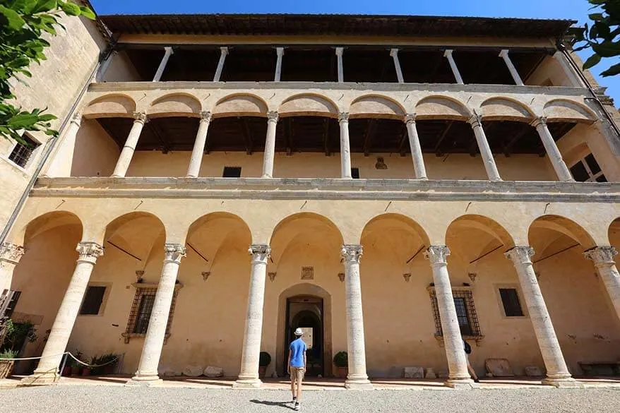 Palazzo Piccolomini in Pienza, Italy