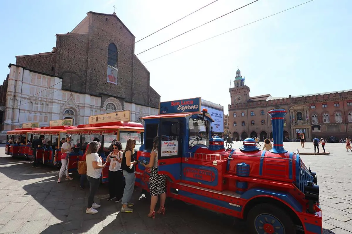 San Luca Express tourist train in Bologna