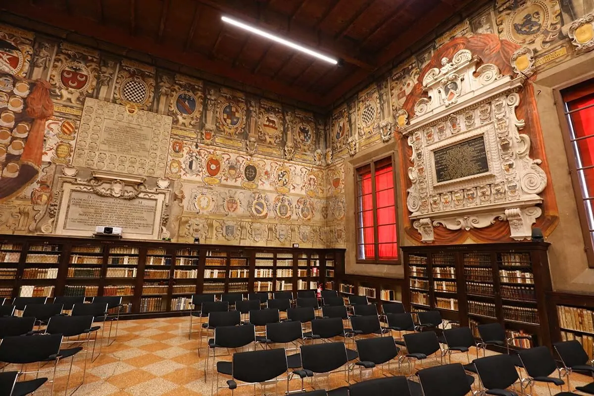 Stabat Mater Hall at Palazzo dell'Archiginnasio in Bologna