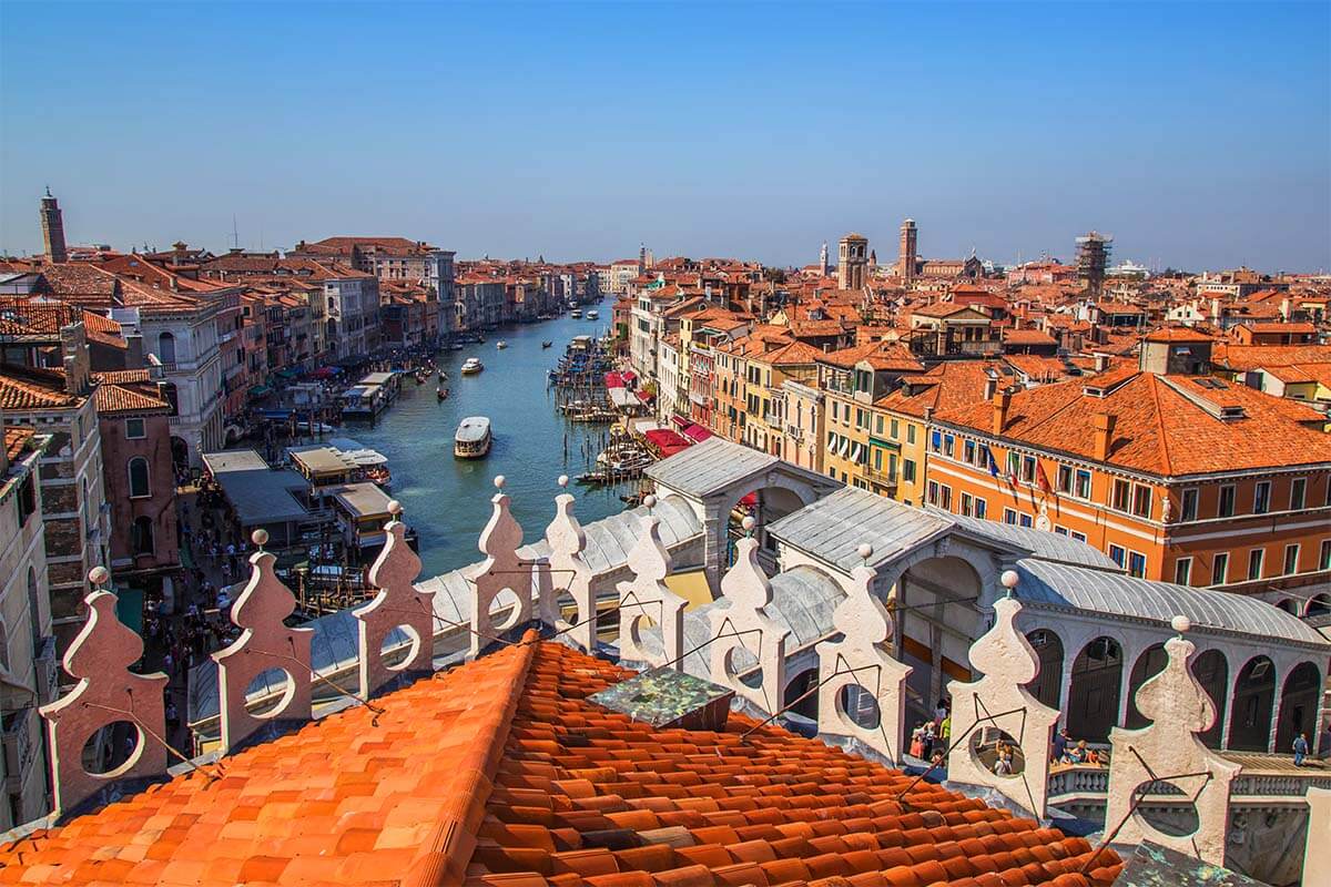 T Fondaco dei Tedeschi Rooftop Terrace - one of the popular places to see in Venice Italy