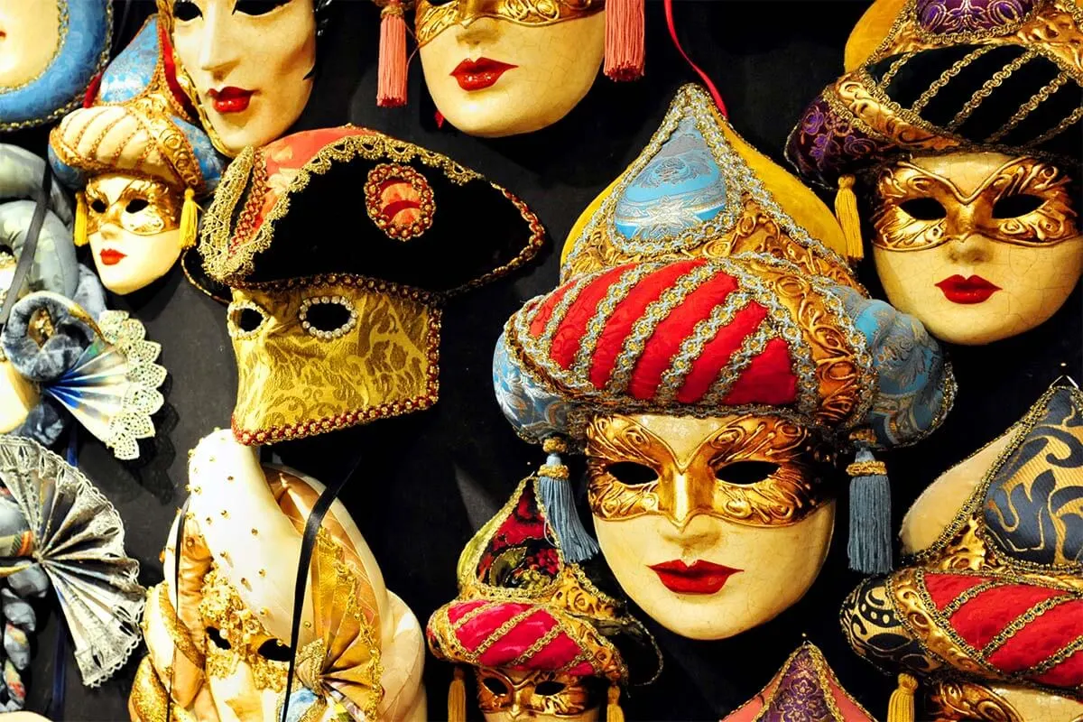 Traditional Venetian masks in Venice