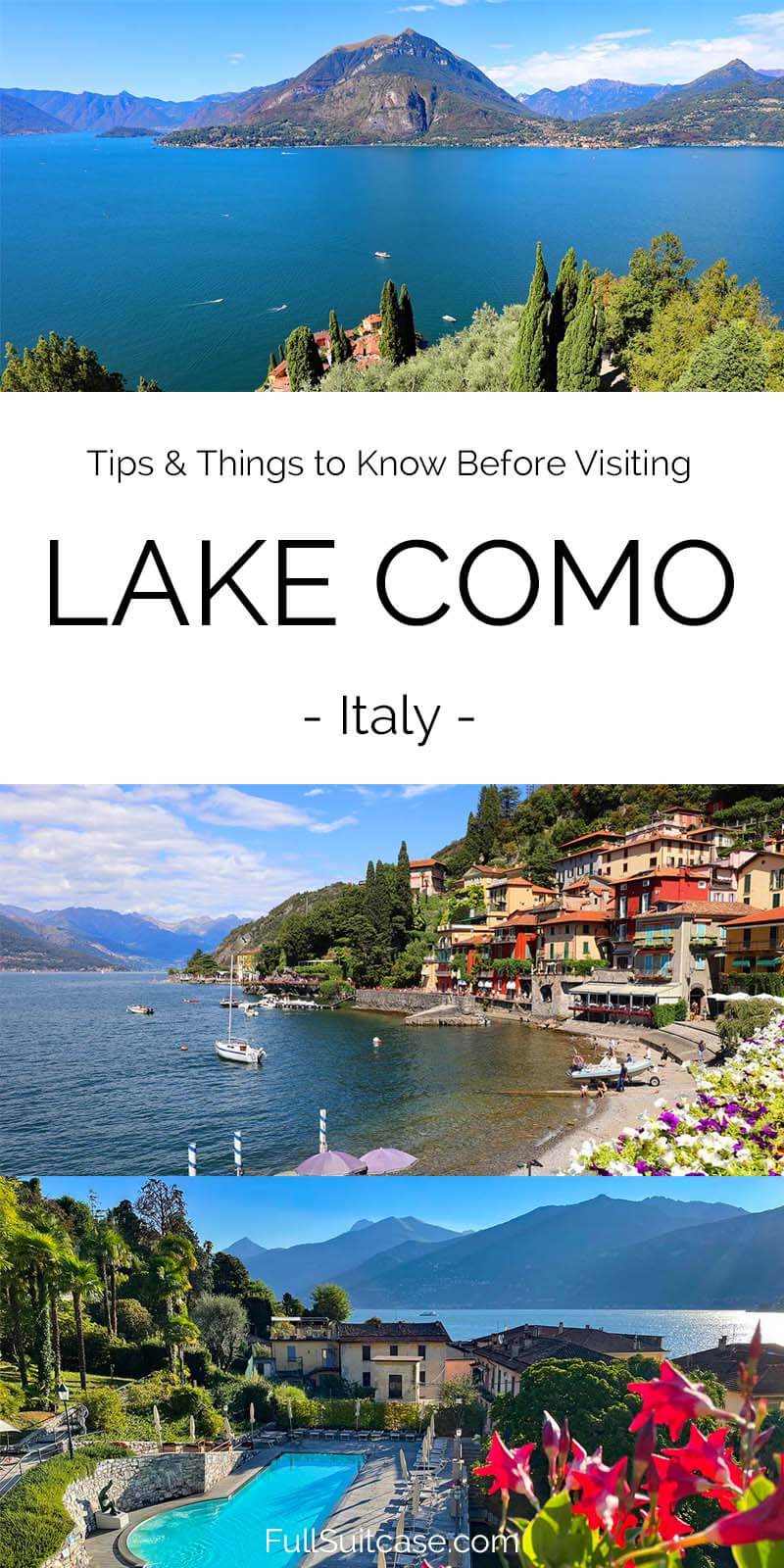 Travel tips for visiting Lake Como in Italy