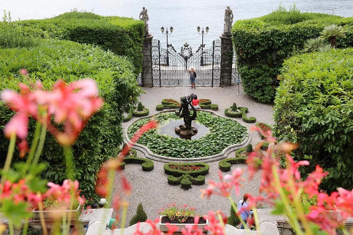 Villa Carlotta gardens and fountain - Lake Como, Italy