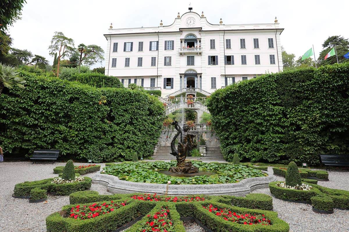 Villa Carlotta in Tremezzo town on Lake Como in Italy