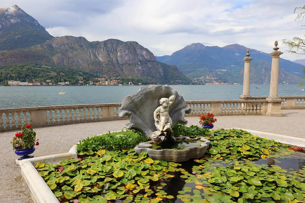 Villa Melzi gardens and Lake Como view - Bellagio, Italy