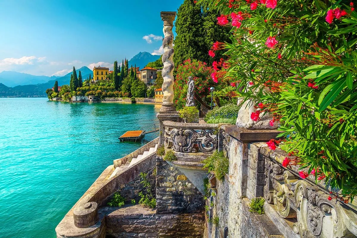 The gardens of Villa Monastero in Lake Como, Italy