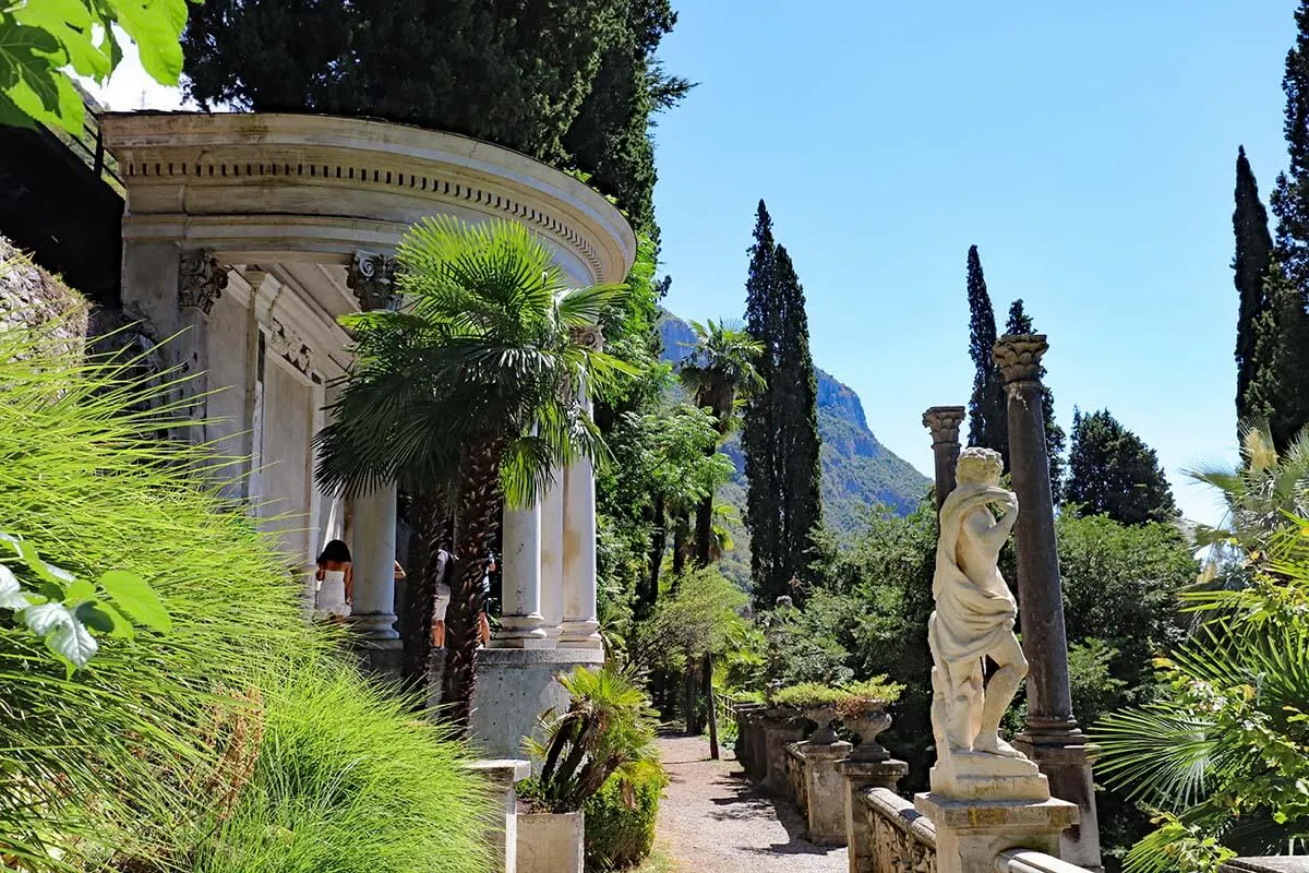 Botanical gardens of Villa Monastero in Varenna, Lake Como, Italy