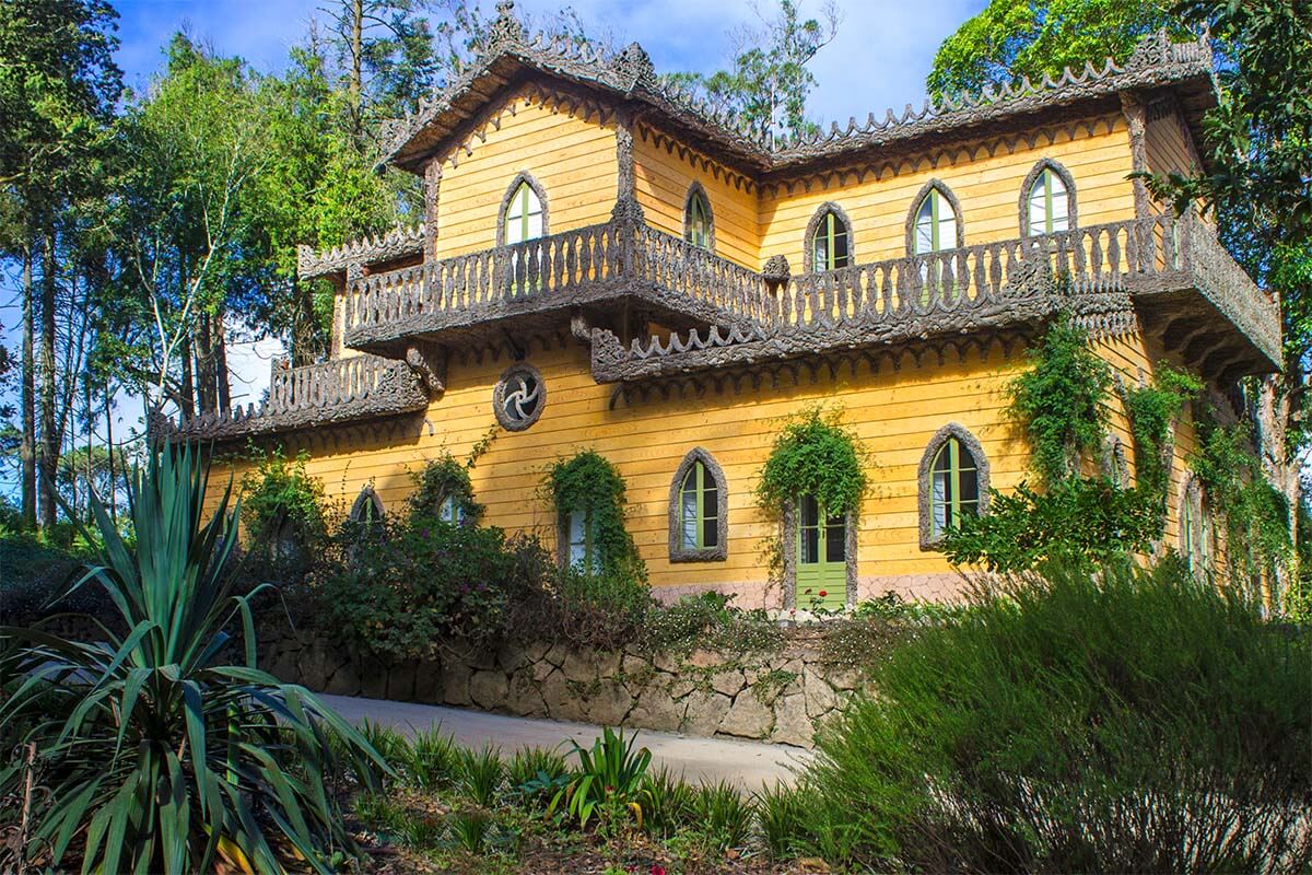 Chalet of the Countess of Edla in Pena Park in Sintra