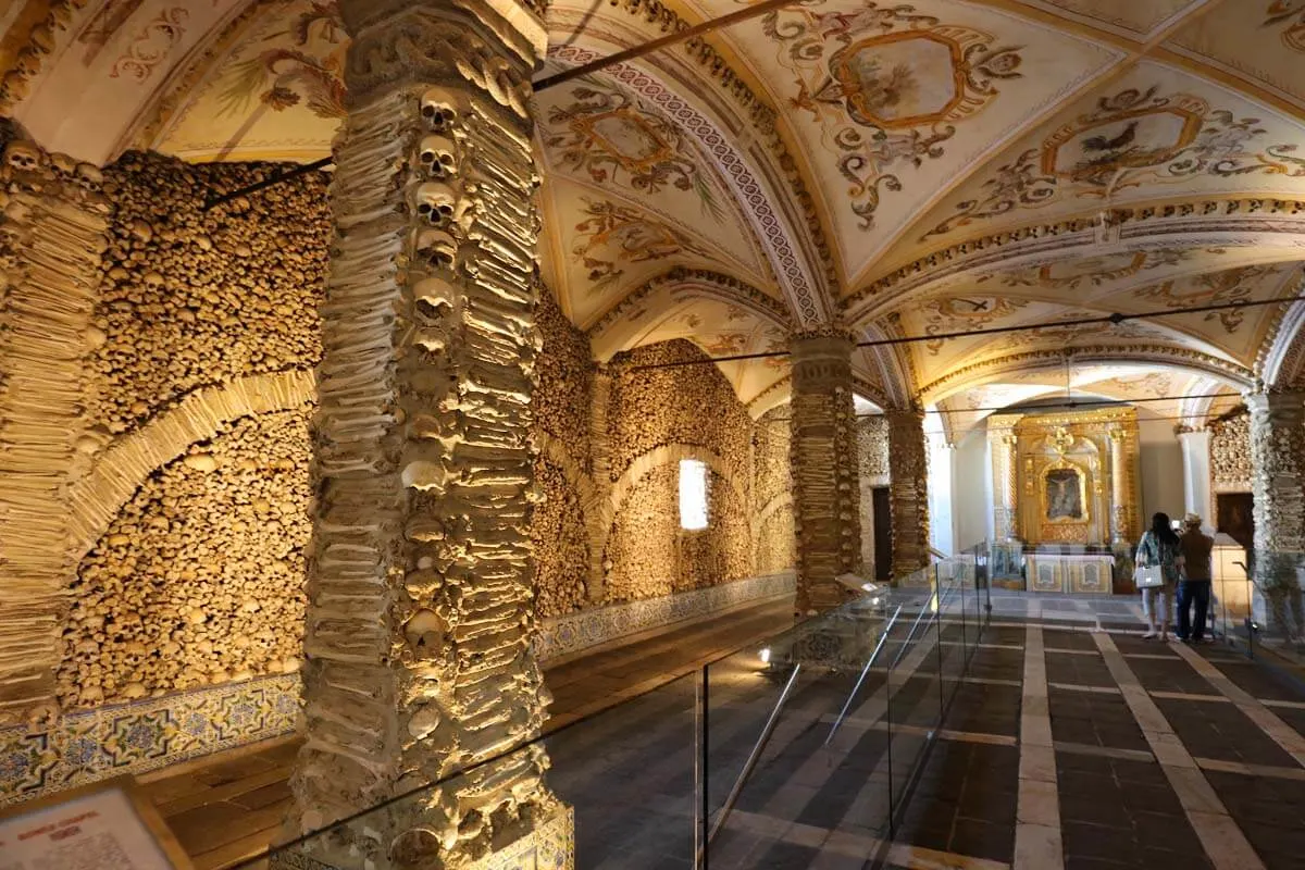 Chapel of Bones (Capela dos Ossos) in Evora, Portugal
