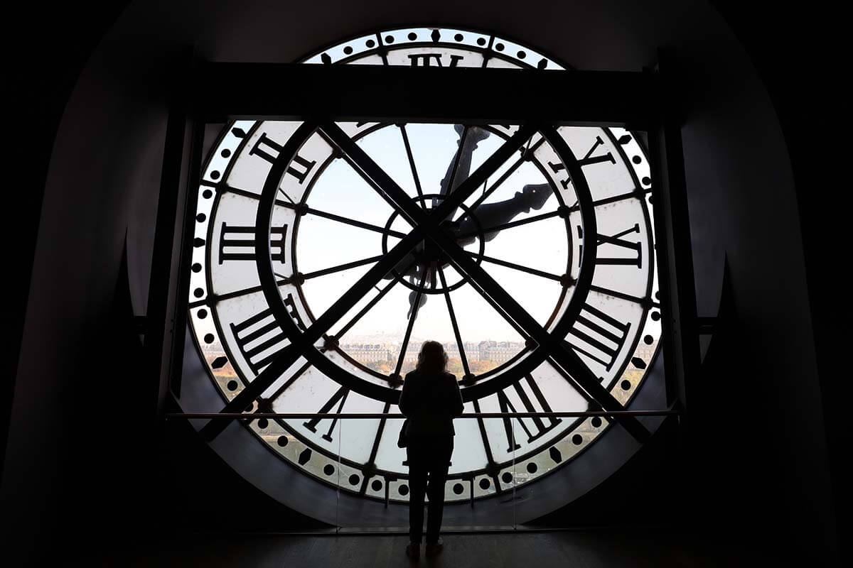 Giant clock at Orsay Museum in Paris