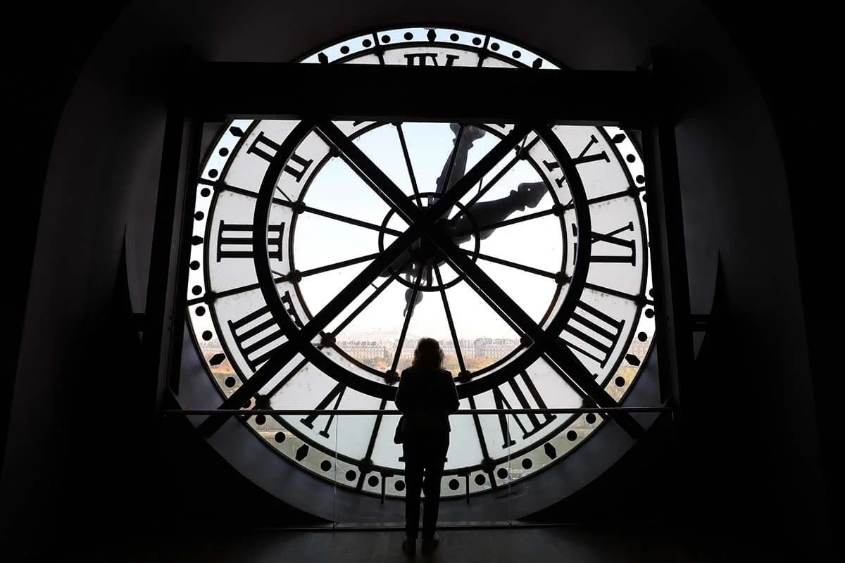 Giant clock at Orsay Museum in Paris