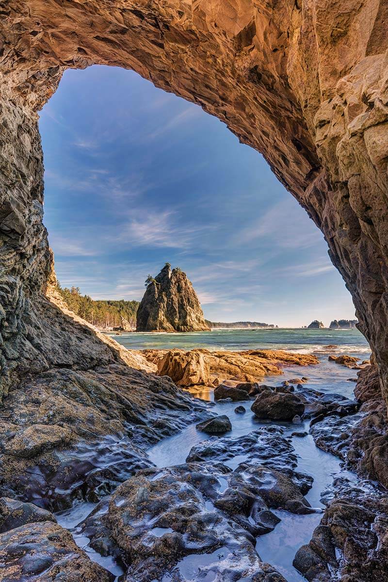 Hole-In-The-Wall in Olympic National Park
