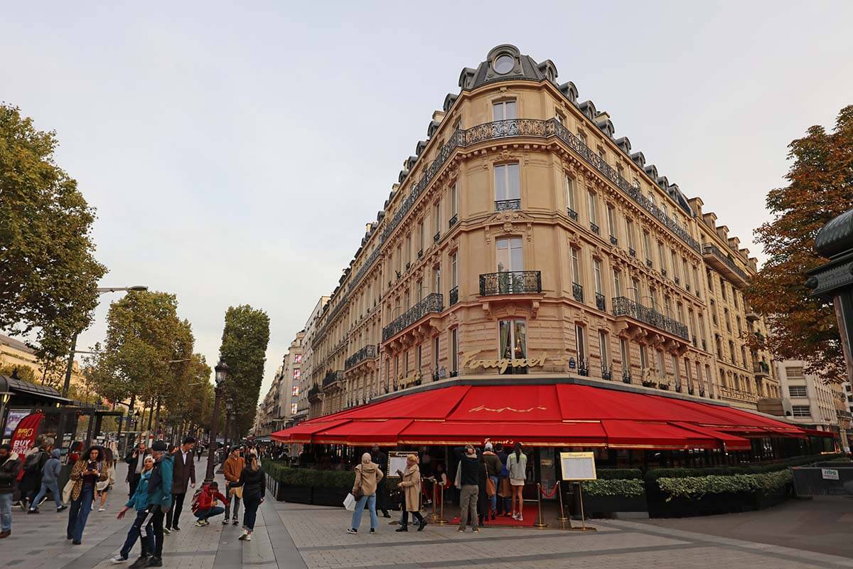 La Fouquet restaurant on Champs Elysees in Paris