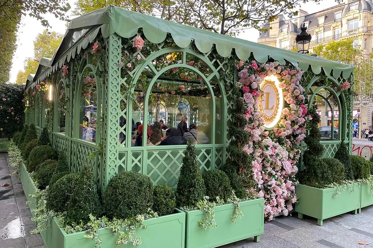 Laduree on Champs-Elysees in Paris