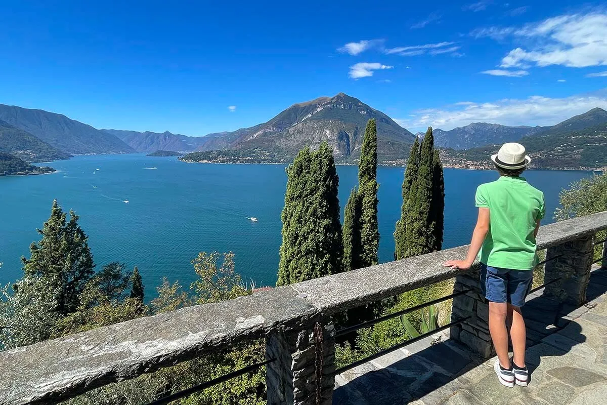 Lake Como views from Vezio Castle in Varenna