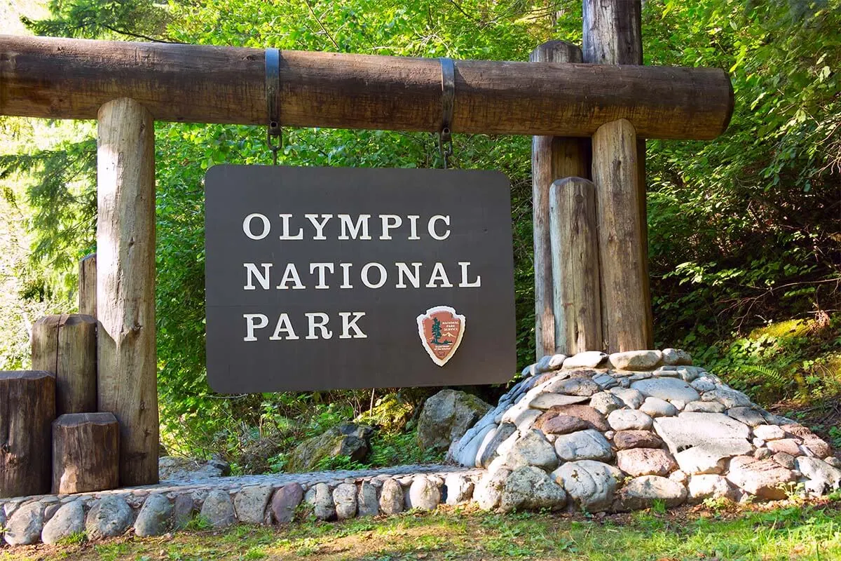 Olympic National Park sign