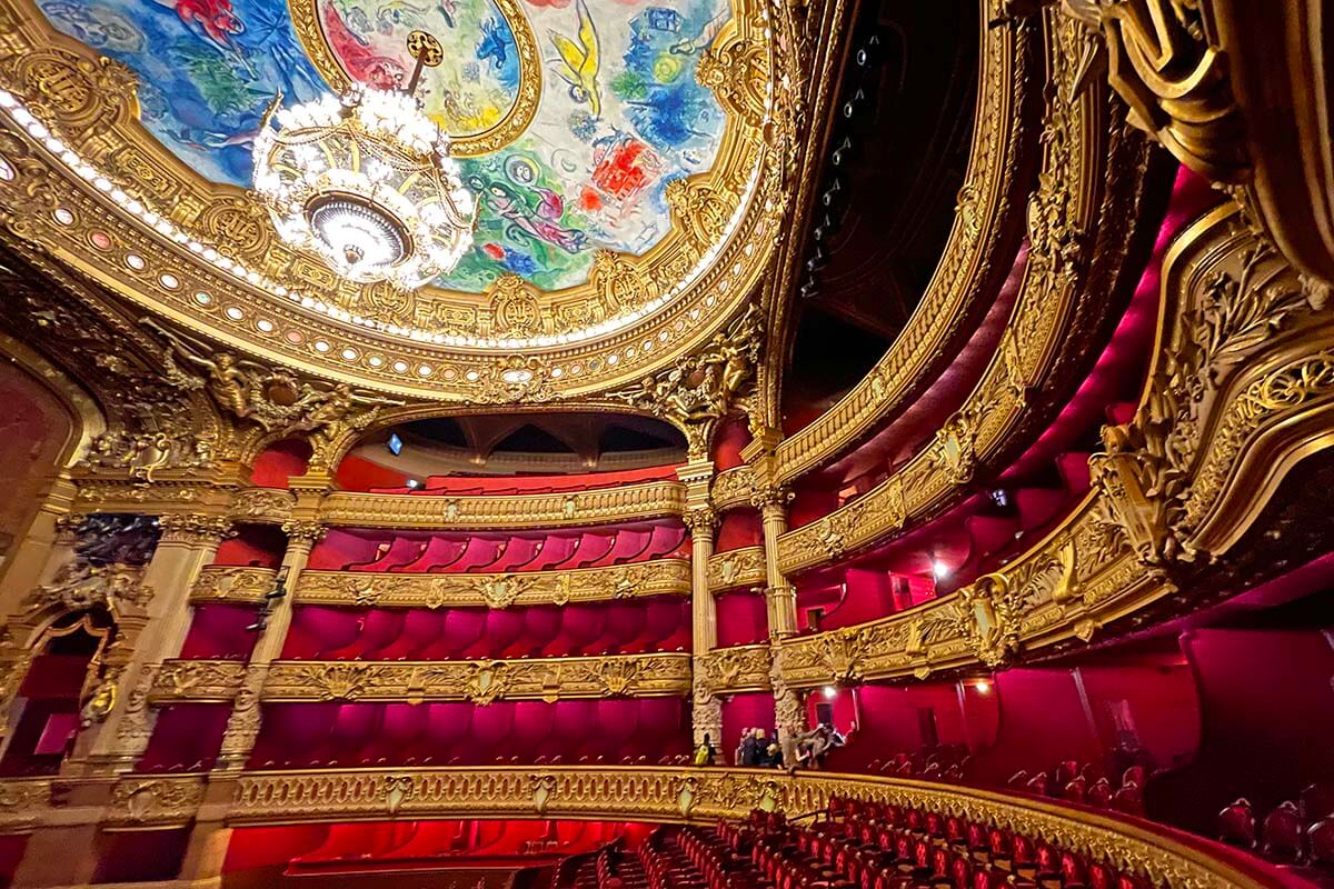 Palais Garnier (Paris Opera) - the main hall and ceiling