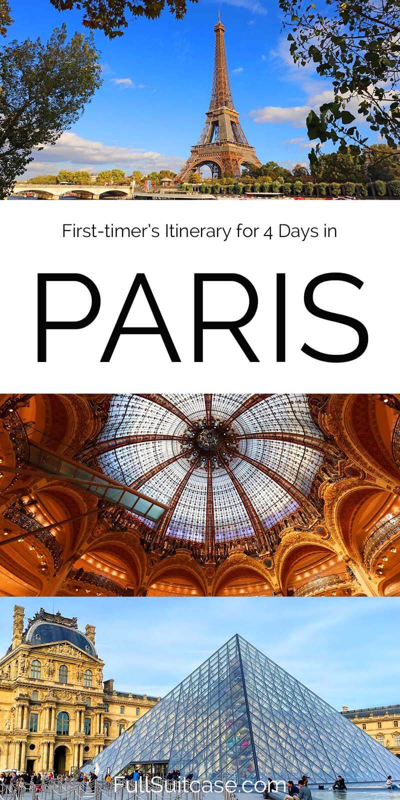 Paris 4 days itinerary - perfect for first visit