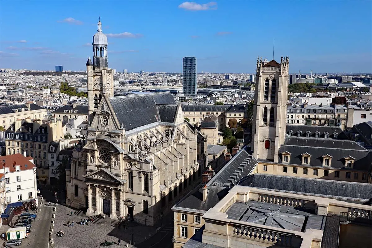 Vista de la ciudad de París desde la cúpula del Panteón