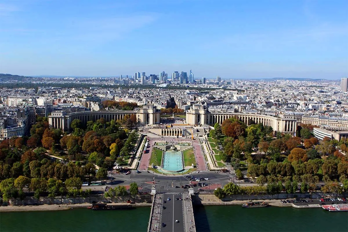 Vista de París desde el segundo piso de la Torre Eiffel