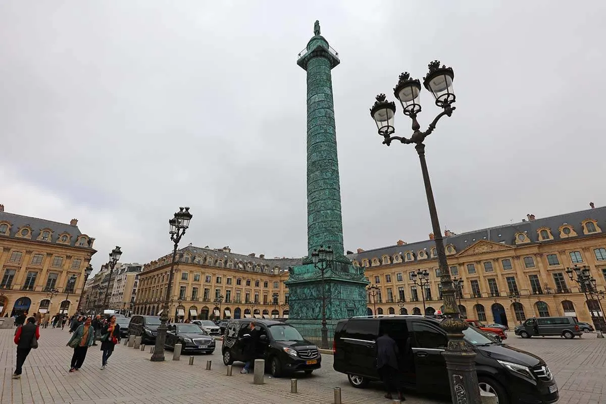 Place Vendome in Paris