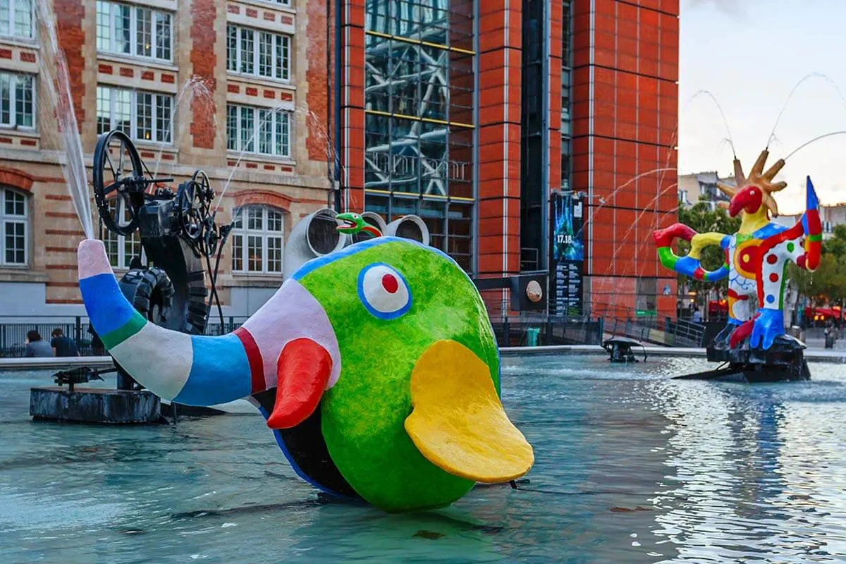 Stravinsky Fountain in Paris