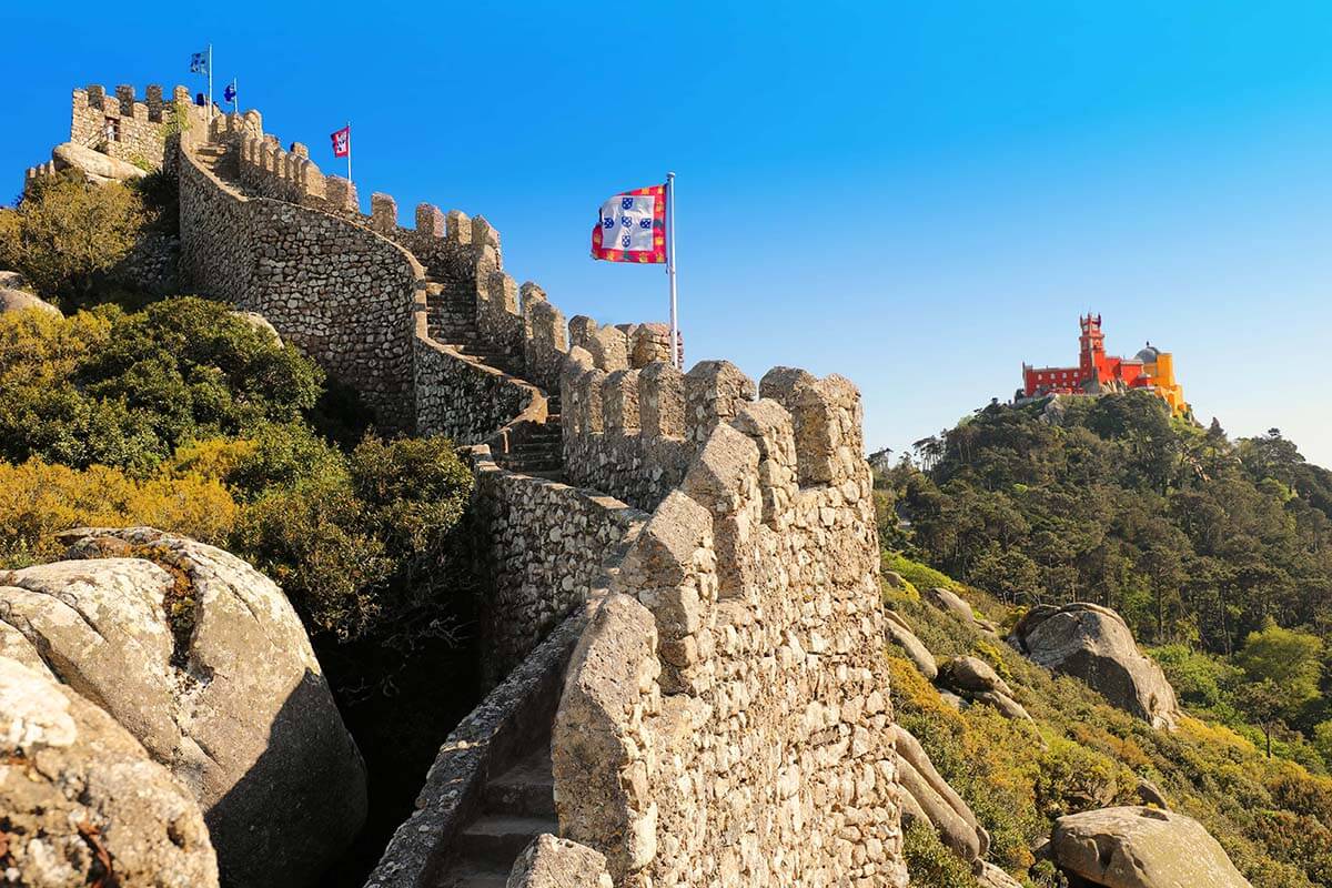 The Castle of the Moors - one of the top places to visit in Sintra, Portugal