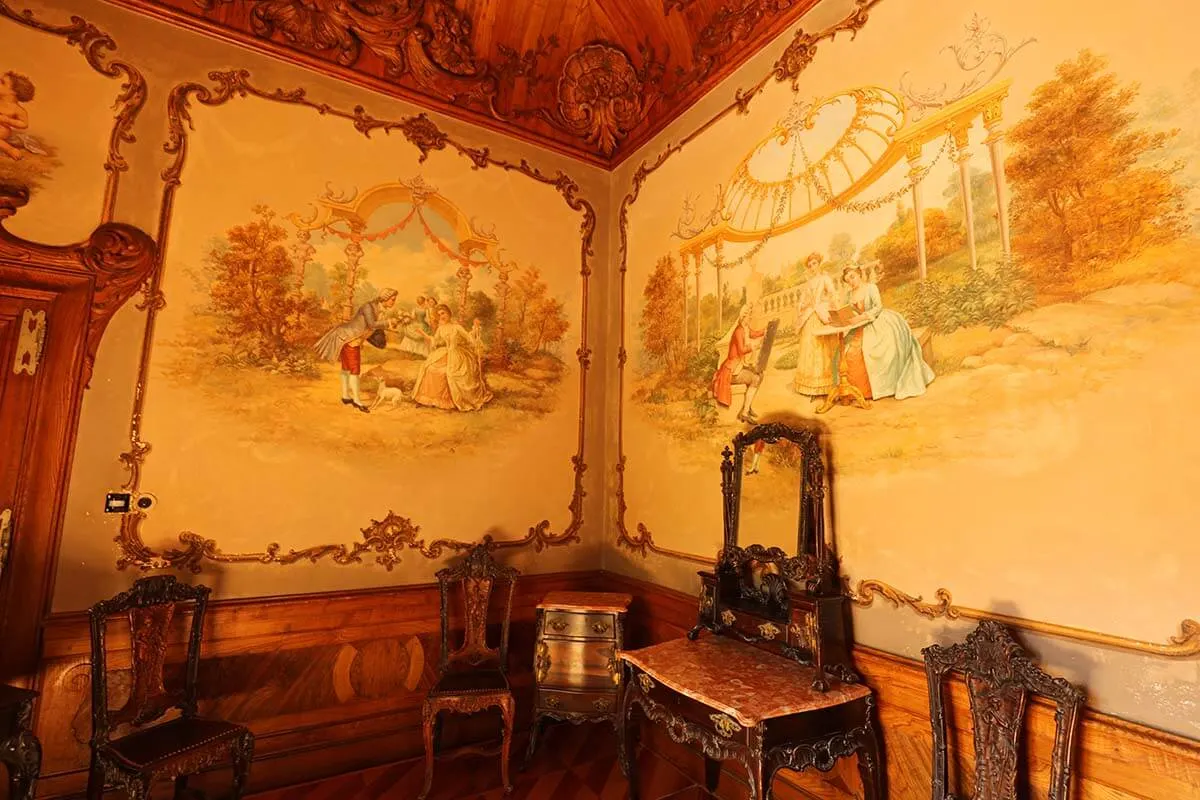 Chambers inside Quinta de Regaleira in Sintra