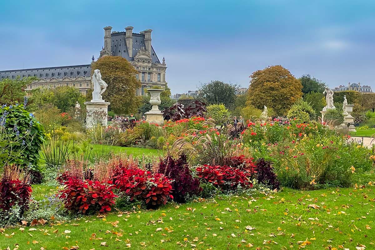 Tuileries Gardens in Paris, France