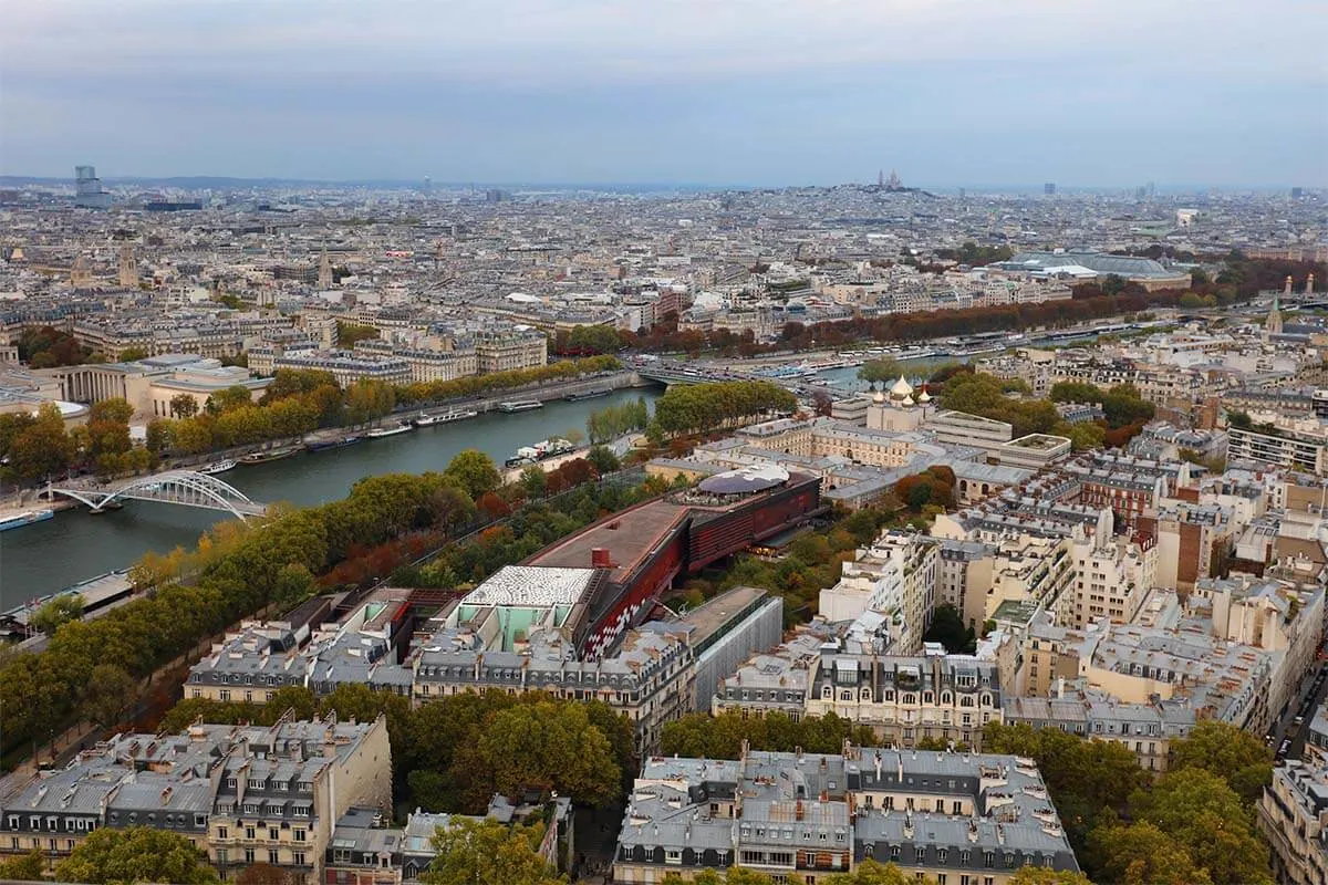 View from the Eiffel Tower in Paris