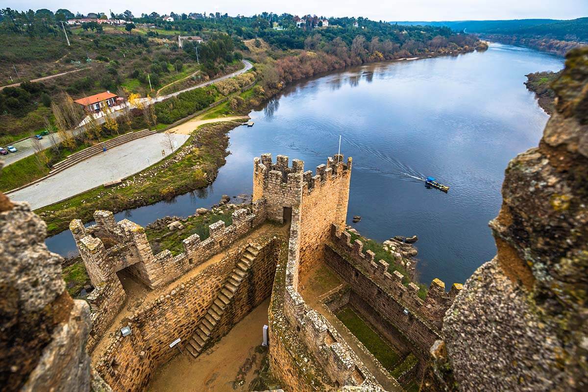Views from Almourol Castle in Portugal