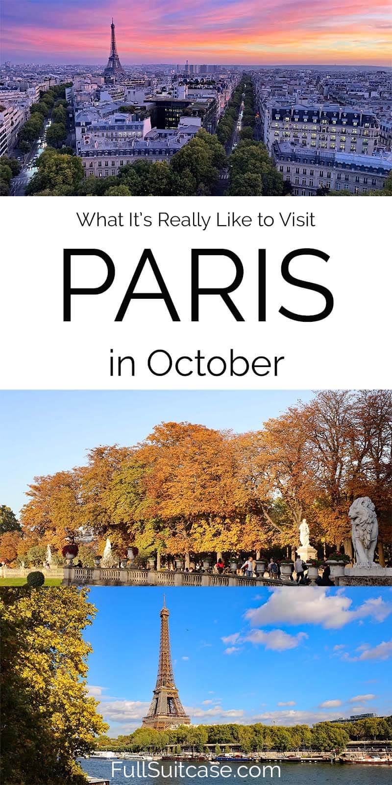 Visiting Paris in October