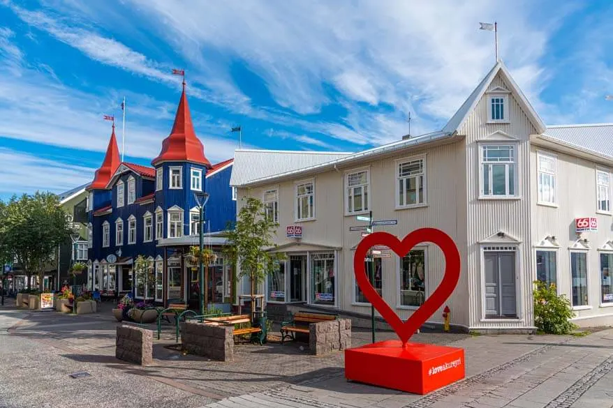 Akureyri town in Iceland