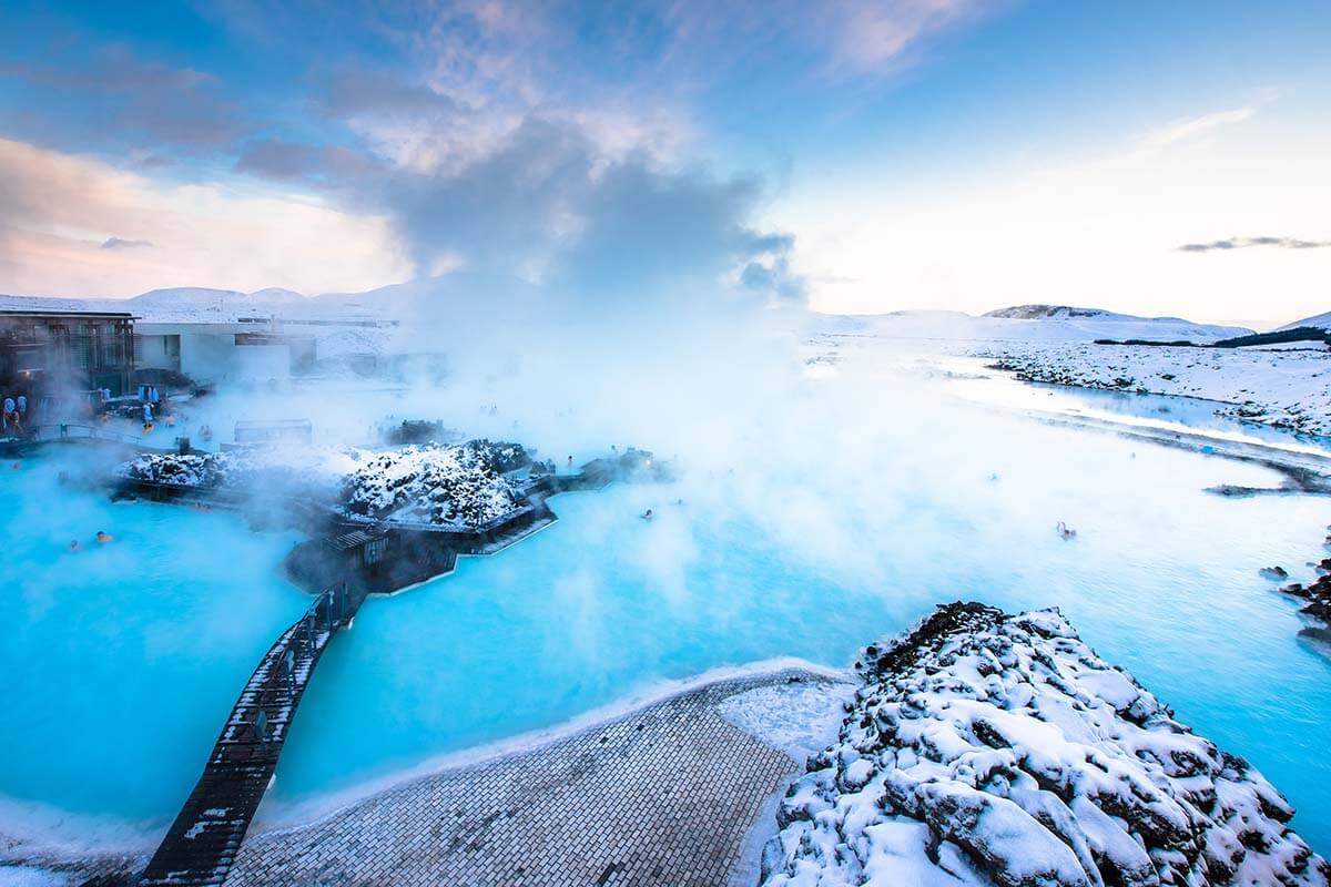 Blue Lagoon in Iceland in December